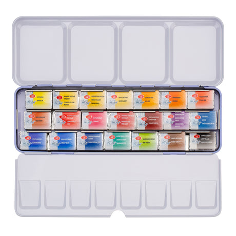 White Nights Professional Watercolour Metal Palette Full Pan Sets for Artists - Retail Maharaj