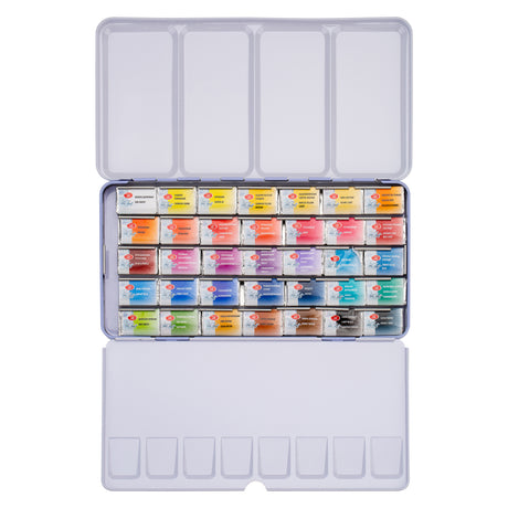White Nights Professional Watercolour Metal Palette Full Pan Sets for Artists - Retail Maharaj