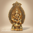 Metal Ganesha Statue Murti for Pooja and Home Decor Decorative Ganesh Idol for Auspicious Gifting - Retail Maharaj