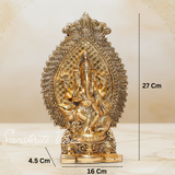 Metal Ganesha Statue Murti for Pooja and Home Decor Decorative Ganesh Idol for Auspicious Gifting - Retail Maharaj