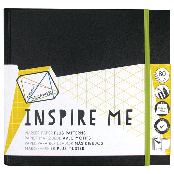 Derwent Graphik Inspire Me Pattern Marker Sketchbook 120 GSM - Retail Maharaj