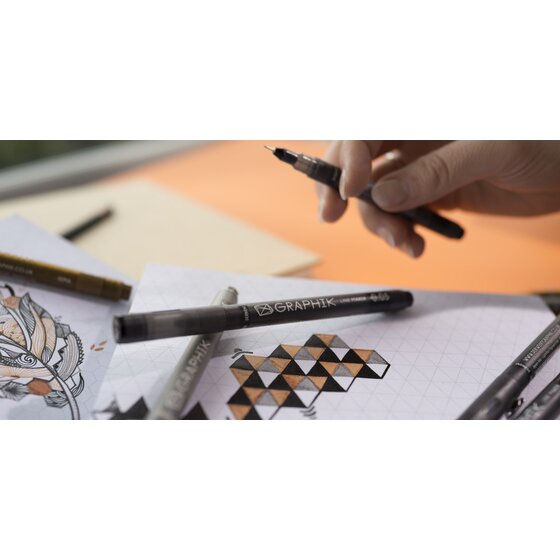 Derwent Graphik Inspire Me Pattern Marker Sketchbook 120 GSM - Retail Maharaj