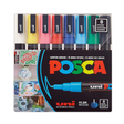 Posca 3M Bullet Shaped Paint Marker Pen Set – 8 Shades, 0.9-1.3mm, Reversible & Washable Tips - Retail Maharaj