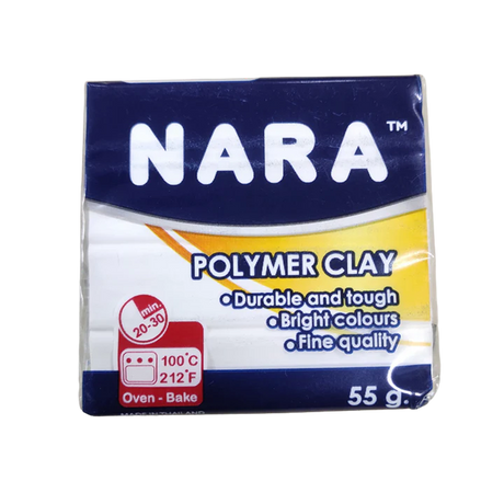 Nara Polymer Clay for Sculpting and Craft Modeling White Shade - Retail Maharaj