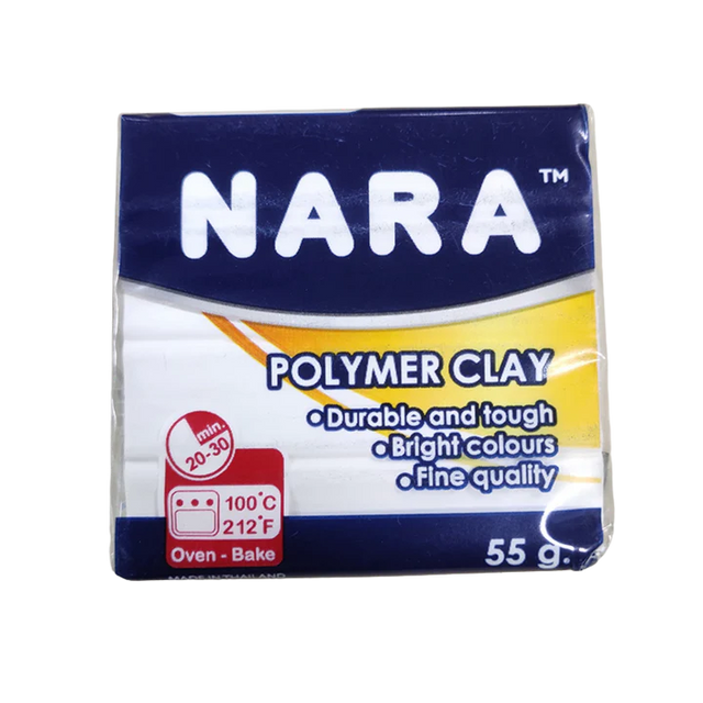 Nara Polymer Clay for Sculpting and Craft Modeling White Shade - Retail Maharaj