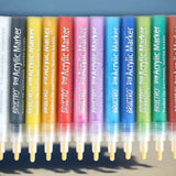 Brustro DIY Acrylic Marker Set 12 Vibrant Colours for Artists - Retail Maharaj