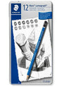 Staedtler Mars Lumograph Professional Graphite Drawing Pencil Set of 12 for Sketching and Shading - Retail Maharaj