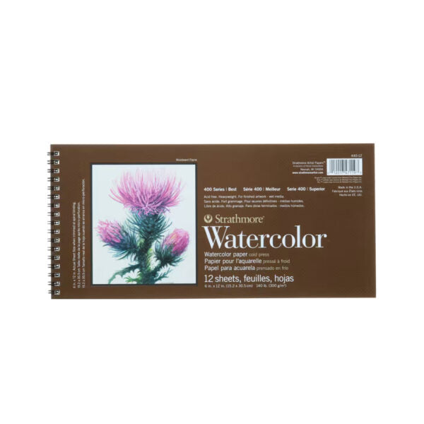 Strathmore 400 Series Watercolor Paper Pads Cold Press Professional Sheets - Retail Maharaj