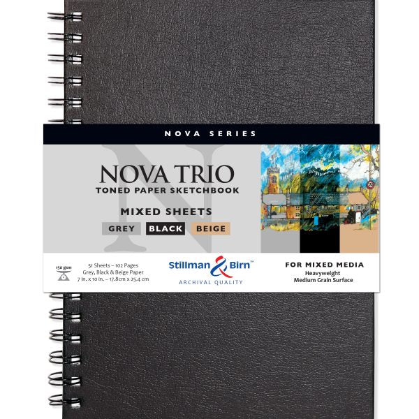 Stillman Birn Trio Nova Series Toned Sketchbook Wirebound - Retail Maharaj