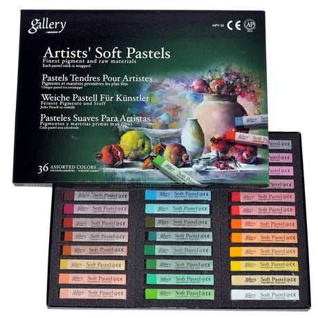 Mungyo Soft Pastels Set of 36 Colors – Professional Quality Assorted Pastels - Retail Maharaj