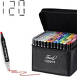Touch Professional Art Markers Set of 120 Multicolor Alcohol-Based Pigmented Markers - Retail Maharaj