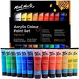 Mont Marte Acrylic Colour Paint Set 18 Pieces 36ml Tubes - Retail Maharaj
