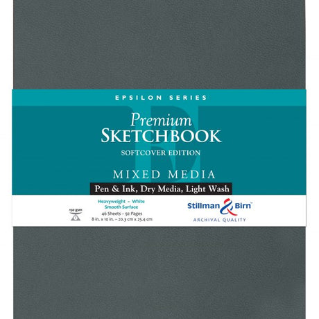 Stillman and Birn Epsilon Series Smooth White Sketchbook for Pen Ink and Mixed Media - Retail Maharaj