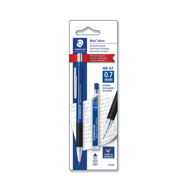 Staedtler Mars Micro 0.7mm Mechanical Pencil with Rubber Grip - Retail Maharaj