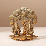 Laxmi Ganesha Metal Statue/Murti For Diwali Pooja & Home Decor - Retail Maharaj