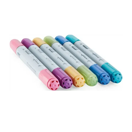 Copic Ciao Pastel Markers Set 6 Pieces for Artists - Retail Maharaj