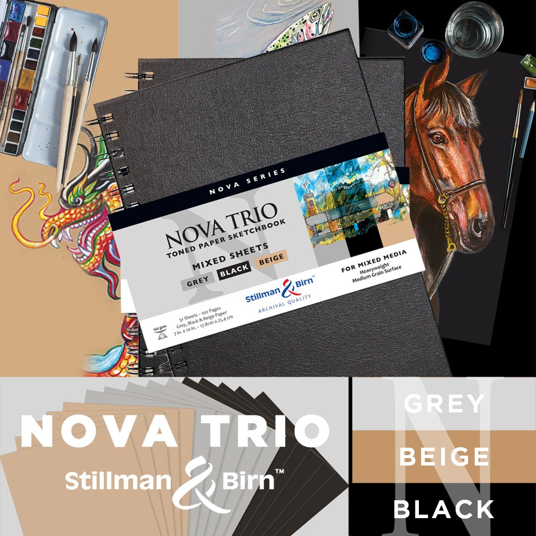 Stillman Birn Trio Nova Series Toned Sketchbook Wirebound - Retail Maharaj