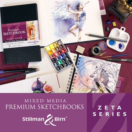 Stillman Birn Zeta Series Extra Heavyweight Smooth Paper Sketchbook Open Stock - Retail Maharaj