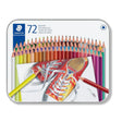 Staedtler Hexagonal Colored Pencils Metal Box Set of 72 - Retail Maharaj