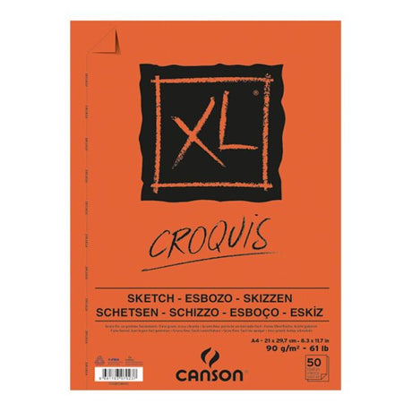 Canson XL Croquis and Extra White Sketch Pads 90 GSM Artist Drawing Paper - Retail Maharaj