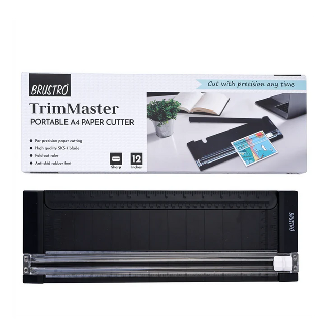 Brustro Trim Master Portable A4 Paper Cutter 12 Inches - Retail Maharaj