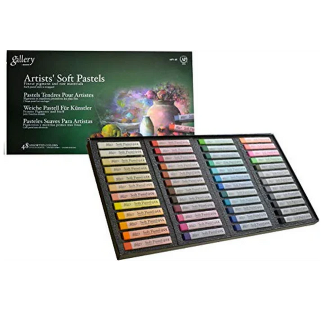 Mungyo Gallery Artists' Soft Pastels Set of 48 – High-Quality Colors for Professional Art and Craft - Retail Maharaj
