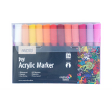Brustro Acrylic DIY Marker Set of 24 with 2mm Tip - Retail Maharaj