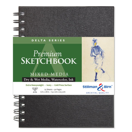 Stillman and Birn Delta Series Ivory Sketchbook for Watercolor and Mixed Media - Retail Maharaj