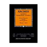 Arches Aquarelle Watercolour Rough Grain Paper Pad Open Stock 12 Sheets - Retail Maharaj