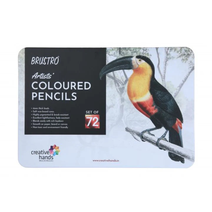 Brustro Artists’ Coloured Pencil Set of 72 - Retail Maharaj