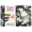 Conte Paris Pastel Pencils Set of 12 for Professional Drawing and Sketching - Retail Maharaj