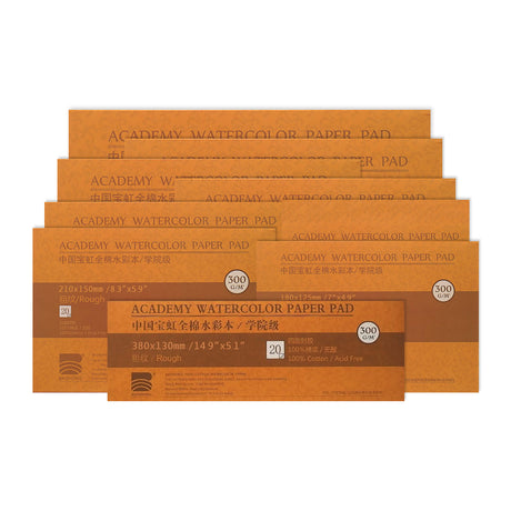 Baohong Academy Rough Surface Watercolour Paper Block 300 GSM 100 Percent Cotton - Retail Maharaj