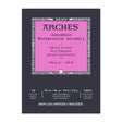 Arches Aquarelle Watercolour Hot Pressed Paper Pad Open Stock 12 Sheets - Retail Maharaj