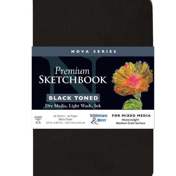 Stillman and Birn Black Nova Series Sketchbook for Mixed Media and Ink - Retail Maharaj