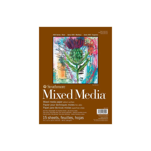 Strathmore 400 Series Mixed Media Art Paper Pad - Retail Maharaj