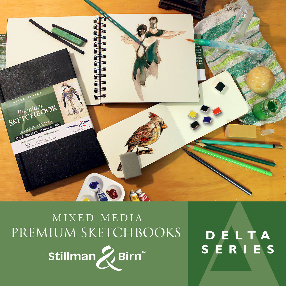 Stillman and Birn Delta Series Ivory Sketchbook for Watercolor and Mixed Media - Retail Maharaj