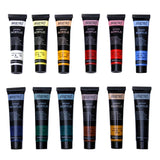 BRUSTRO Artists Acrylic Colour Paint Set of 12 Tubes 40ml Each - Retail Maharaj