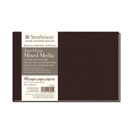 Strathmore 400 Series Toned Tan and Gray Mixed Media Art Journal Hardbound and Softcover - Retail Maharaj