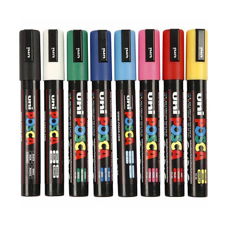 Uni Ball Posca PC-3M Fine Bullet Tip Water Based Paint Marker Pen - Retail Maharaj
