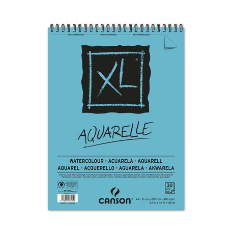 Canson XL Watercolour Spiral Sketchbook Cold Press 300 GSM Paper - Retail Maharaj