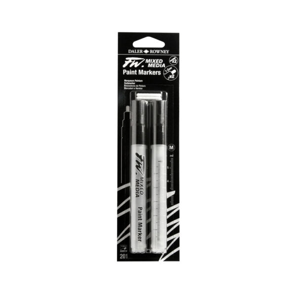 Daler Rowney FW Refillable Empty Paint Markers for Mixed Media - Retail Maharaj