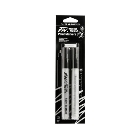 Daler Rowney FW Refillable Empty Paint Markers for Mixed Media - Retail Maharaj