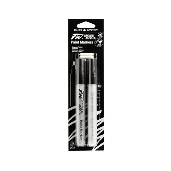 Daler Rowney FW Refillable Empty Paint Markers for Mixed Media - Retail Maharaj