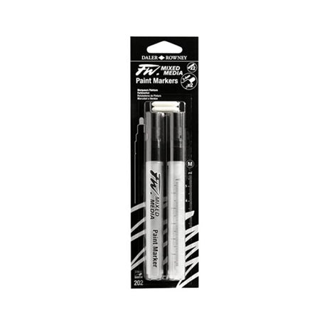 Daler Rowney FW Refillable Empty Paint Markers for Mixed Media - Retail Maharaj