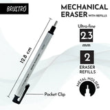 Brustro Mechanical Precision Retractable Eraser 2.3mm Ultra Fine Tip - Retail Maharaj