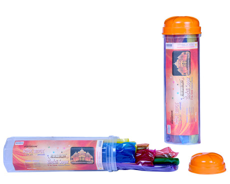 Bhakti Sagar: 7-in-1 (40 gm per bag) 9" Stick | Plastic Container - Retail Maharaj