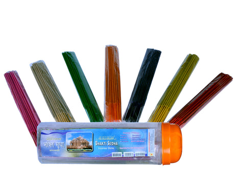 Bhakti Sudha: 7-in-1 (50 gm per bag) 8" Stick | Plastic Container - Retail Maharaj