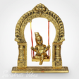 Bal Krishna Jhoola Showpiece for Gifting Metal Handicraft 9 Inches Aluminium Decorative Jhula Idol - Retail Maharaj