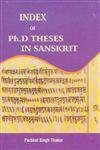 Index of Ph.D theses in Sanskrit - Retail Maharaj
