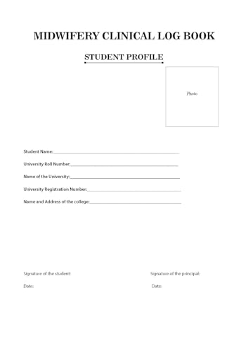Midwifery Clinical Log Book (English Version)